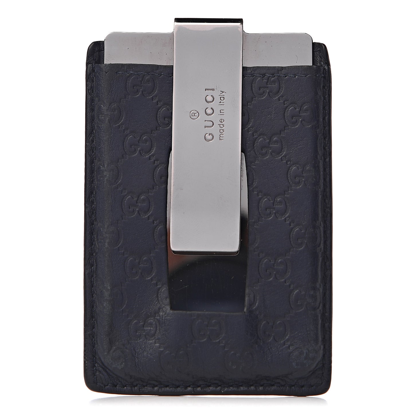 Guccissima Money Clip Navy