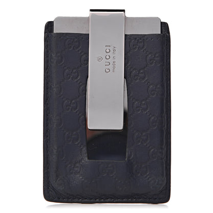 Gucci Guccissima Money Clip Navy 1 of 6