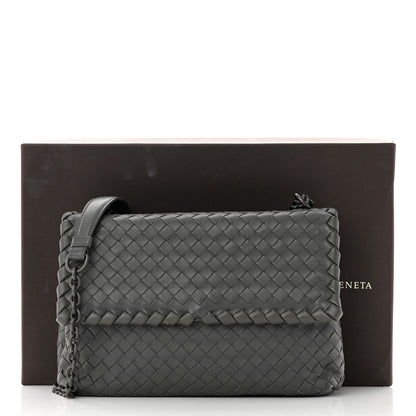 Bottega Veneta Nappa Intrecciato Medium Olimpia Bag Steel 12 of 12