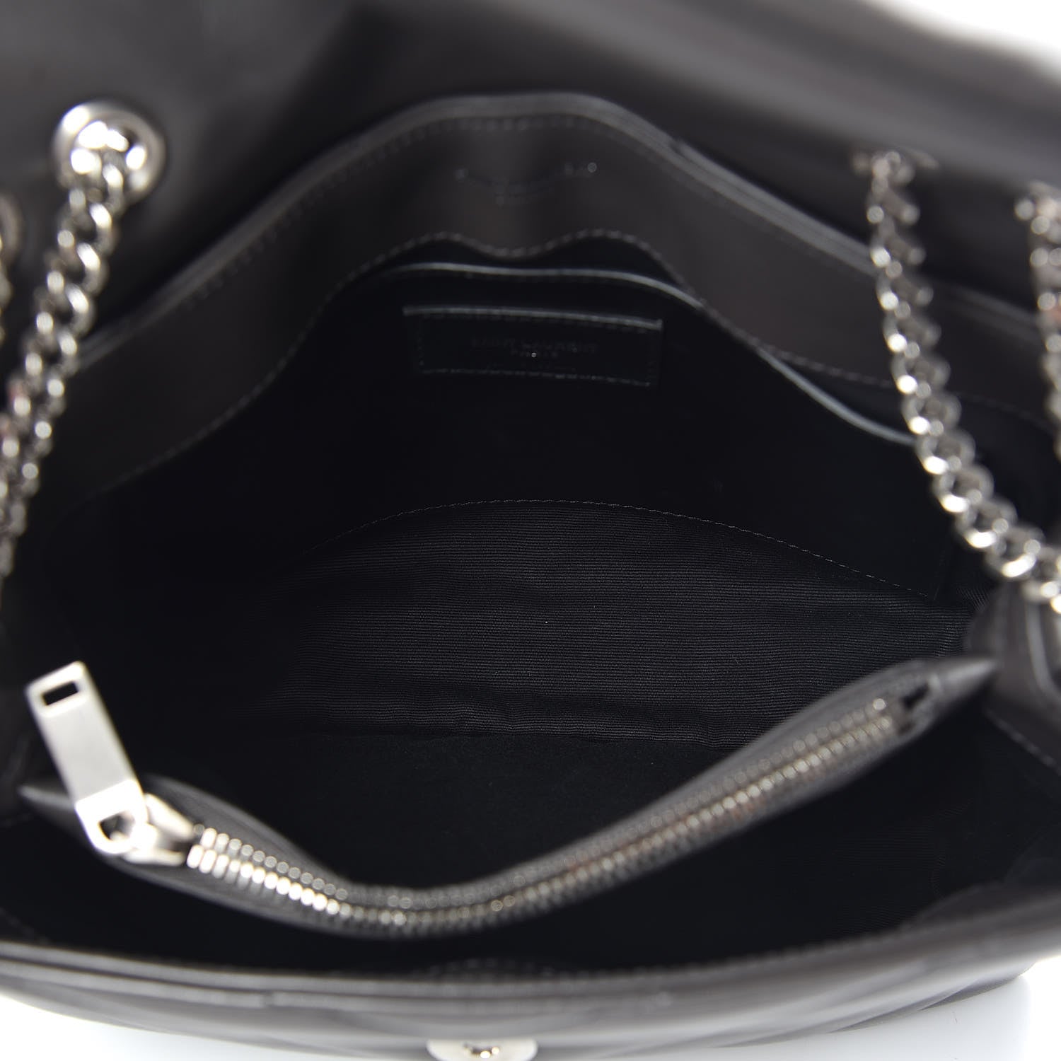 Saint Laurent Calfskin Y Quilted Monogram Small Loulou Chain Satchel Asphalt 7 of 10