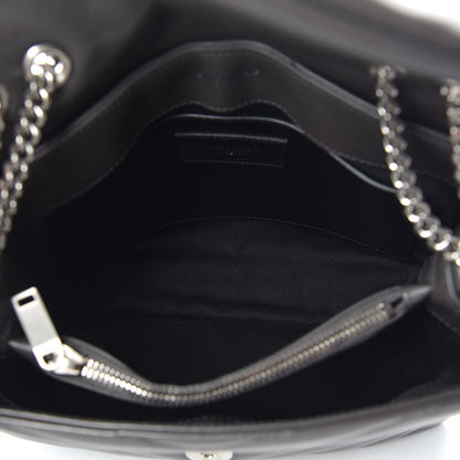 Saint Laurent Calfskin Y Quilted Monogram Small Loulou Chain Satchel Asphalt 7 of 10