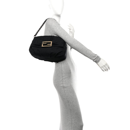 Fendi Zucca Enamel Mia Shoulder Flap Black 2 of 12