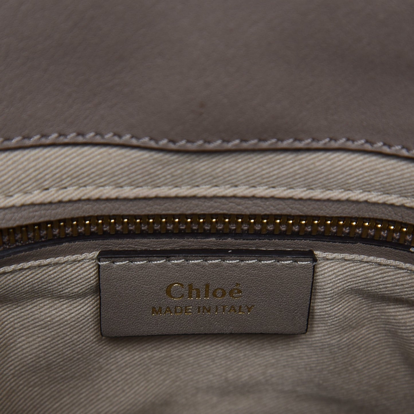 Suede Calfskin Small Faye Backpack Motty Grey