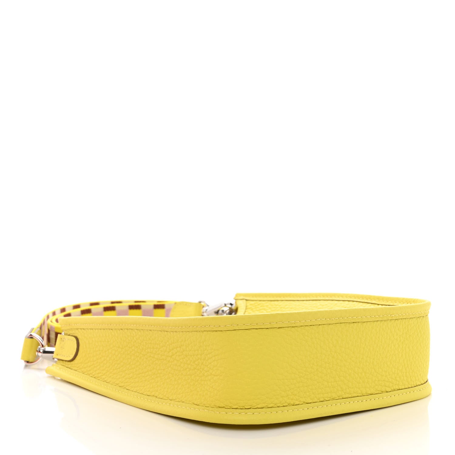 Hermes Taurillon Clemence Quadrille Evelyne TPM Lime Citron Rouge H Mauve Sylvestre 4 of 11