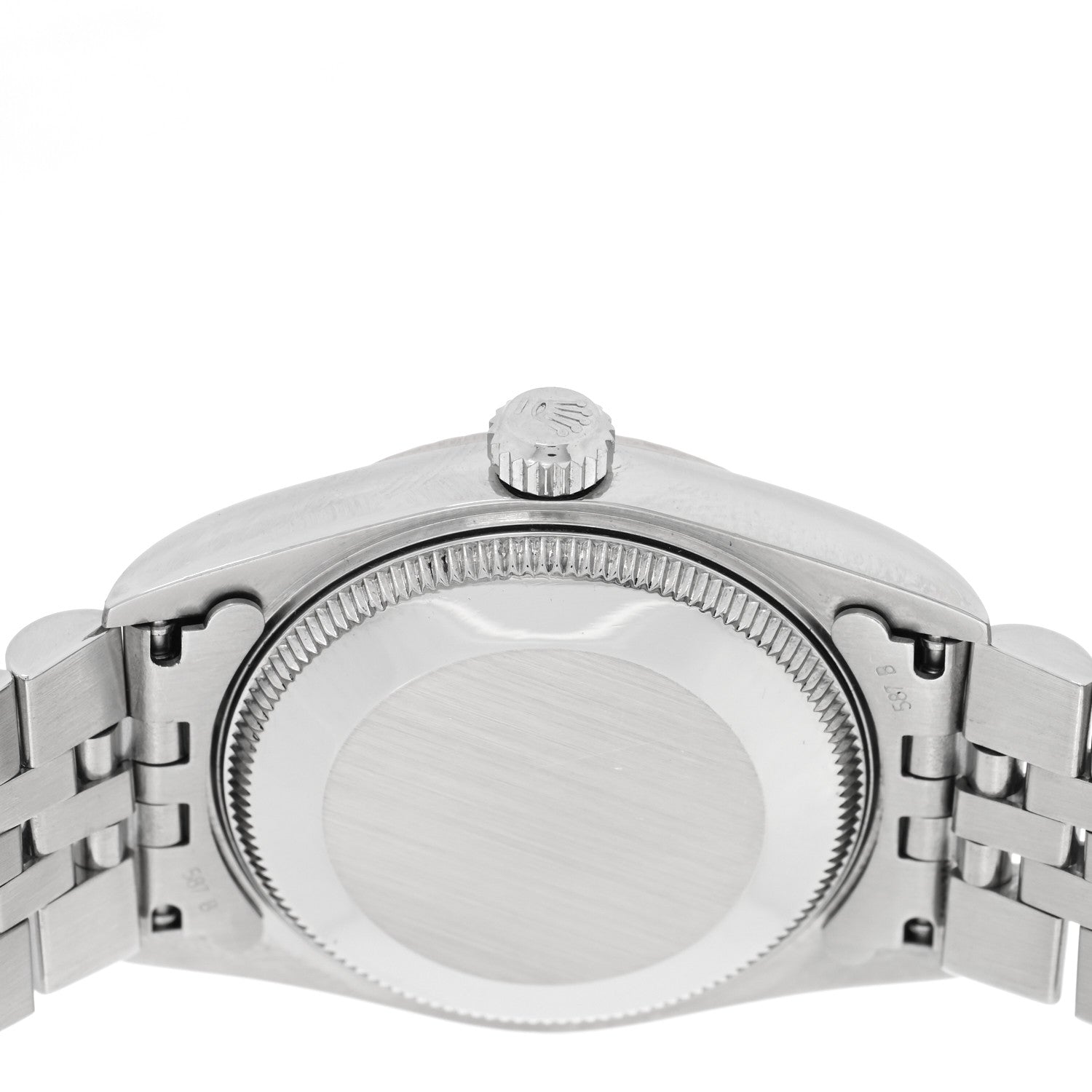 Rolex Stainless Steel 18K White Gold 31mm Oyster Perpetual Watch White Roman 77014 4 of 5