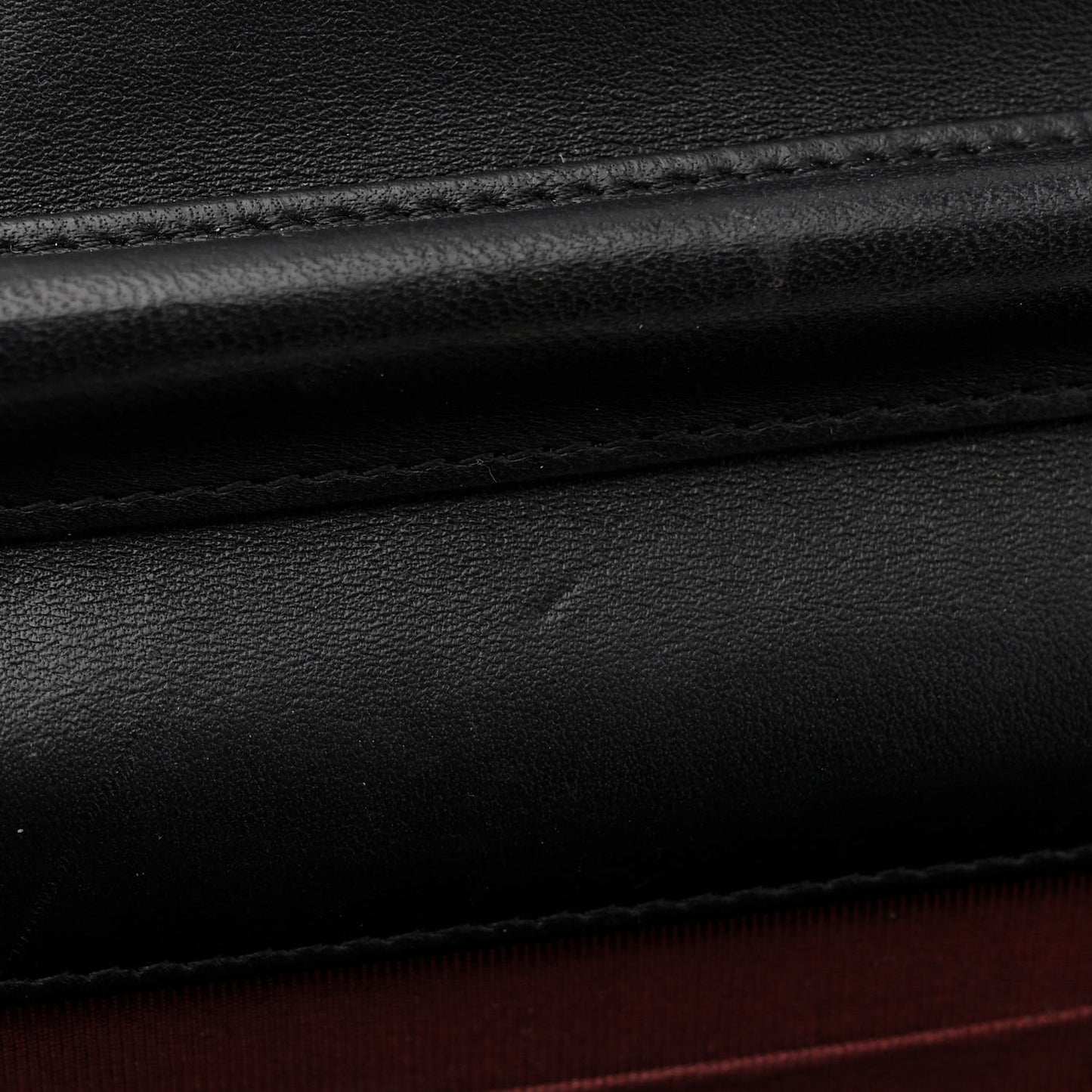 Lambskin Quilted Wallet On Chain WOC Black