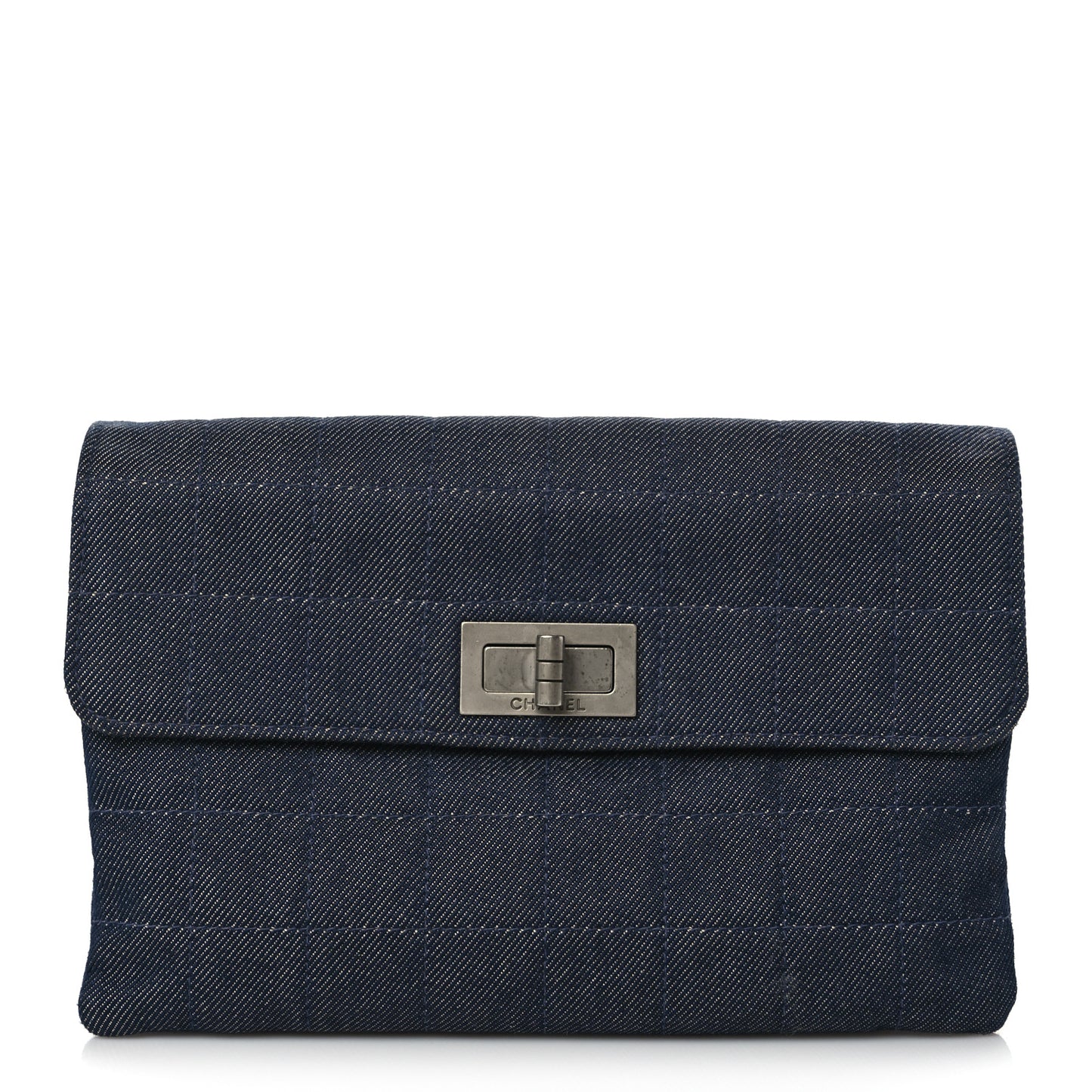 Denim Mademoiselle Clutch Blue