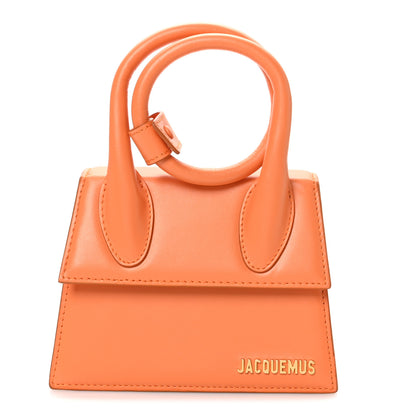 Jacquemus Smooth Calfskin Le Chiquito Noeud Orange 1 of 9