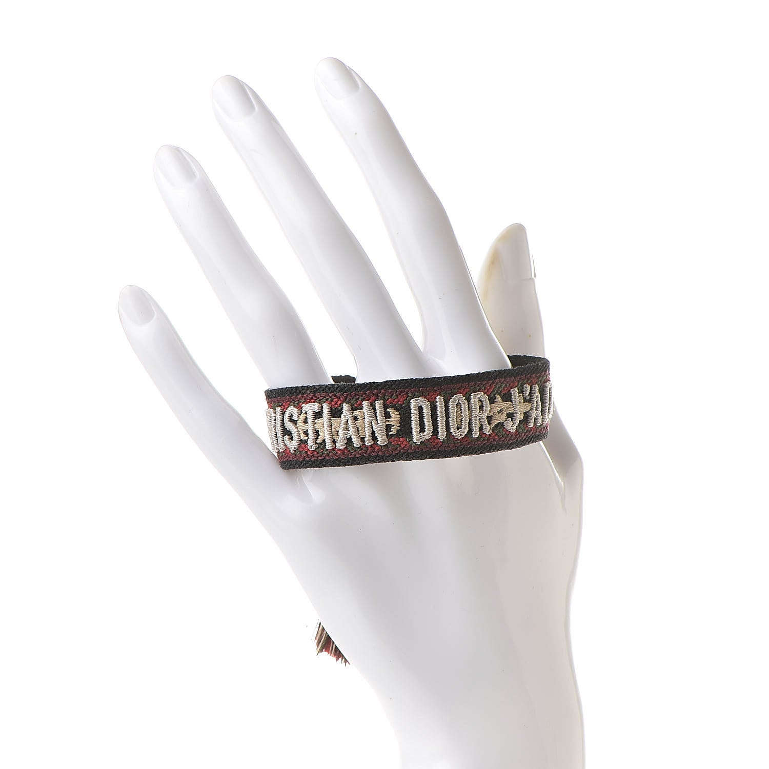 Christian Dior Woven Cotton J'Adior Friendship Bracelet Red Multicolor 2 of 4