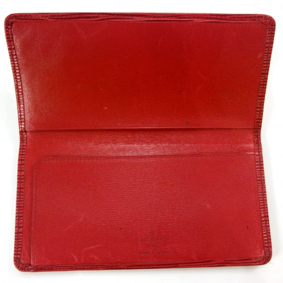 Louis Vuitton Epi Checkbook Cover Red 6 of 8