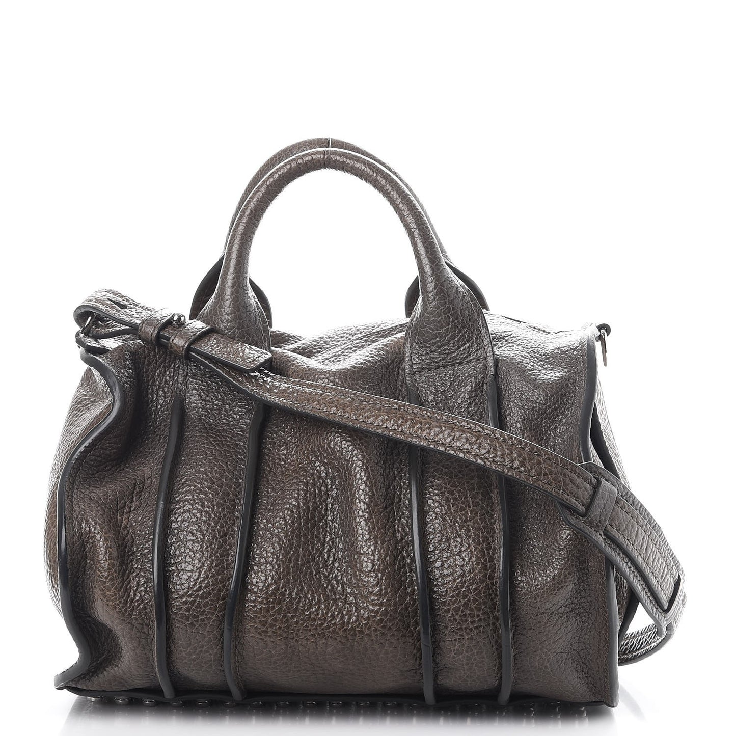 Pebbled Lambskin Inside Out Rocco Grey