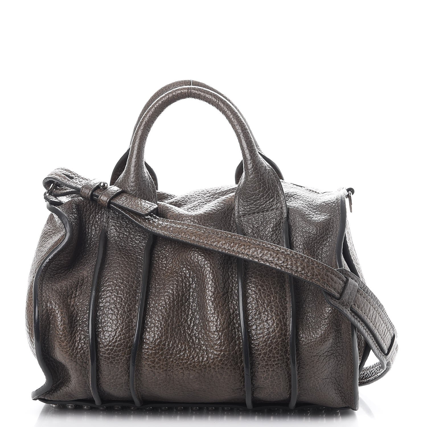 Alexander Wang Pebbled Lambskin Inside Out Rocco Grey 1 of 9
