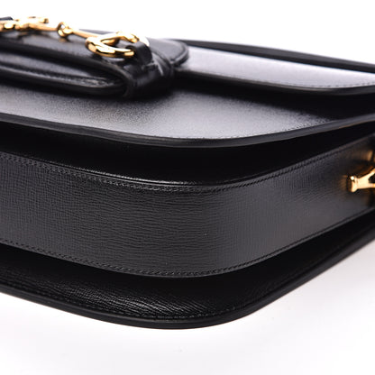 Gucci Azalea Calfskin Horsebit 1955 Shoulder Bag Black 9 of 11