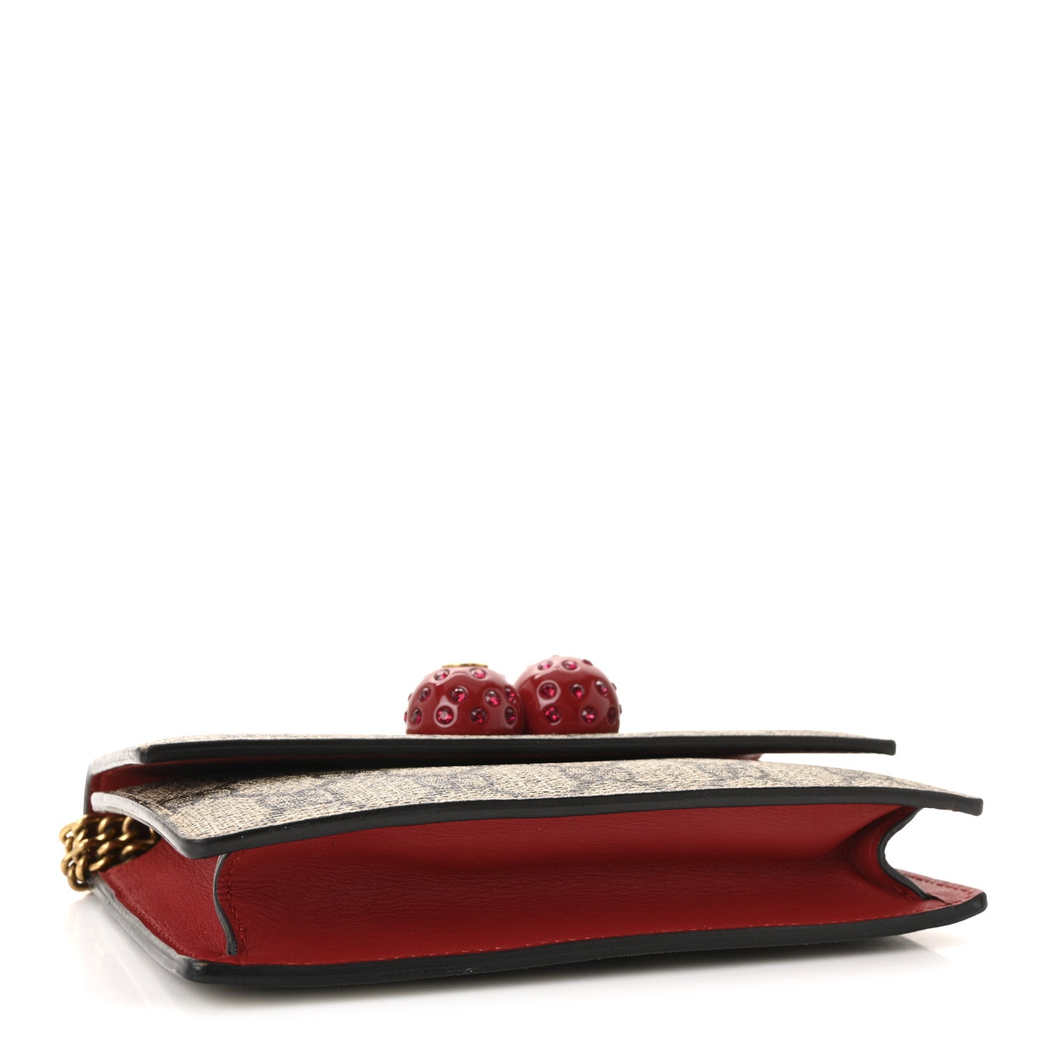 Gucci GG Supreme Monogram Mini Cherry Chain Bag 4 of 9