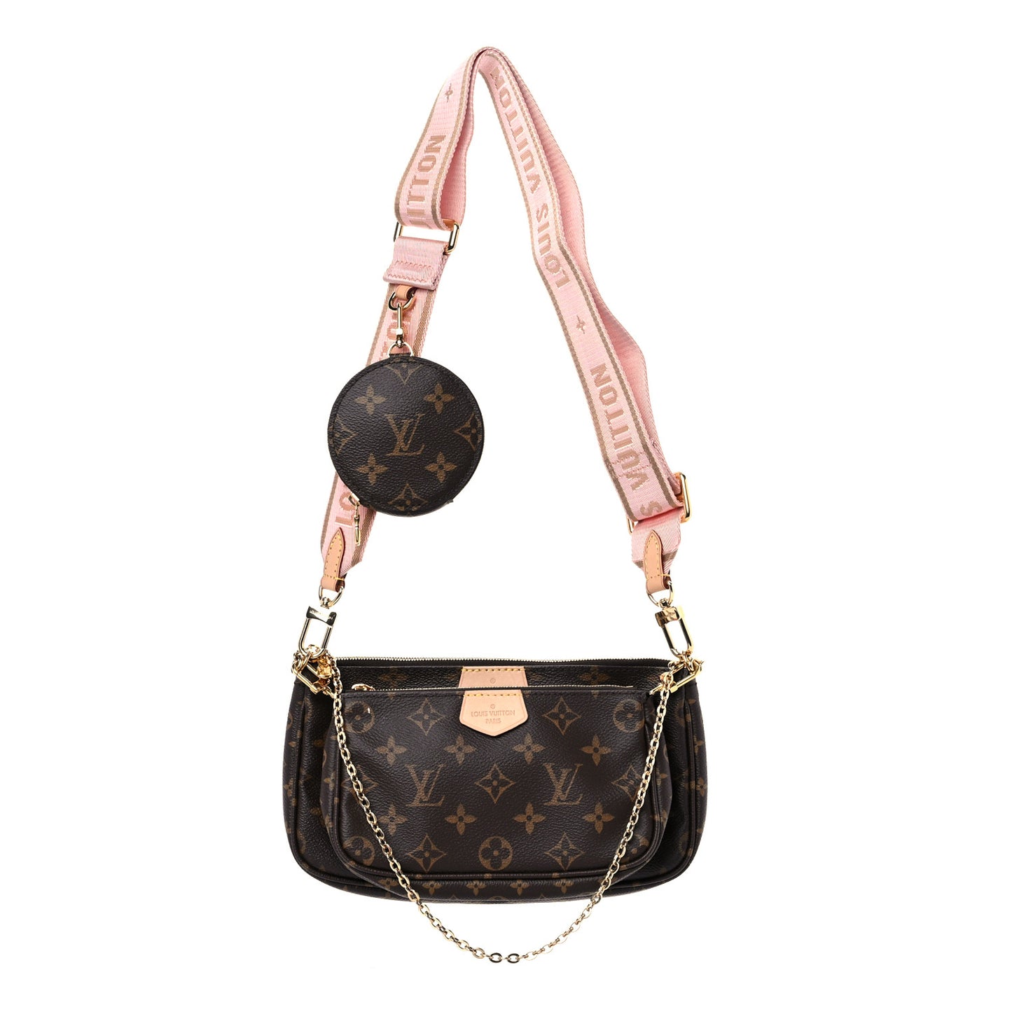 Monogram Multi Pochette Accessories Rose Clair