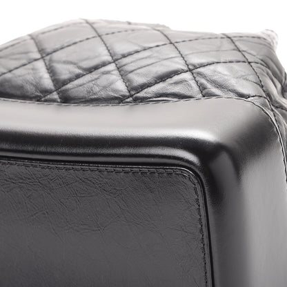 Chanel Aged Calfskin Quilted Gabrielle Backpack Black 9 of 11