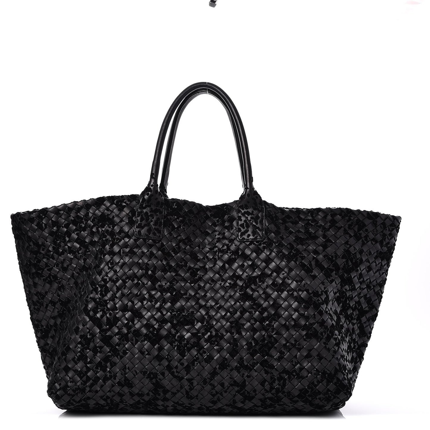 Nappa Velours Intrecciato Large Cabat Black