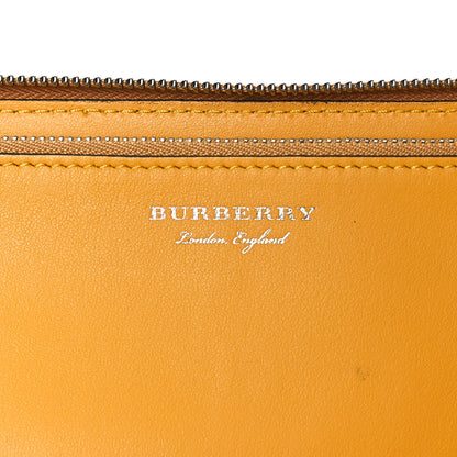 Burberry Vintage Check Graffiti Print Zip Around Wallet Yellow 6 of 9