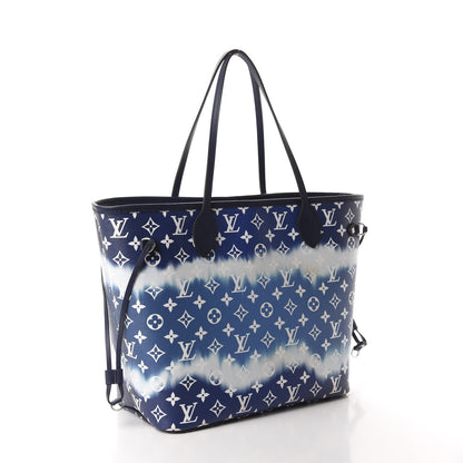 Louis Vuitton Monogram Escale Neverfull MM Blue 3 of 12