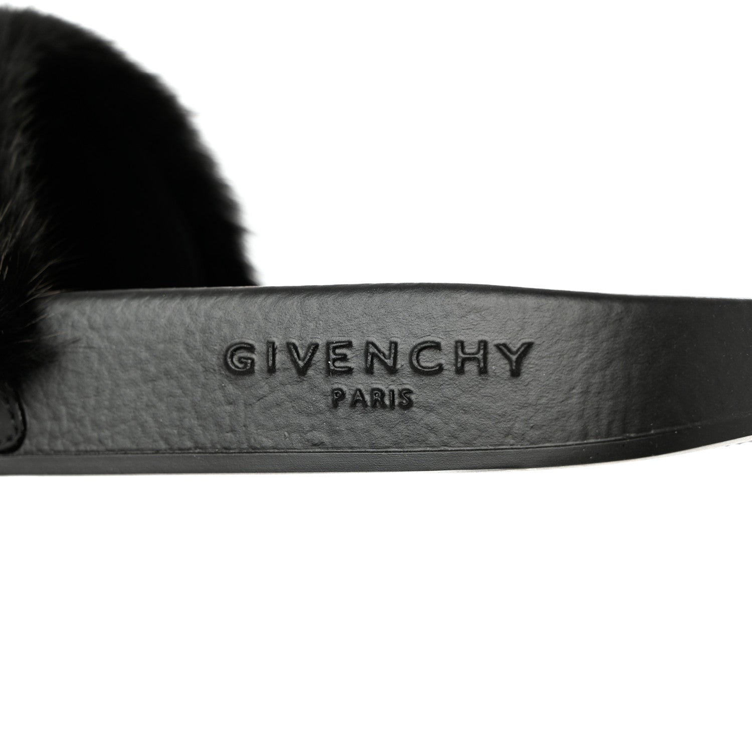 Givenchy Mink Rubber Slide Sandals 39 Black 6 of 10