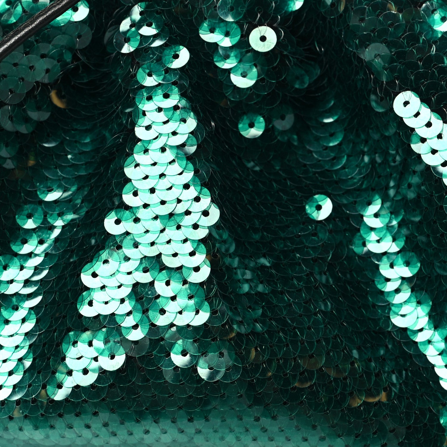Bottega Veneta Sequin The Mini Pouch Green 1735793 – FASHIONPHILE