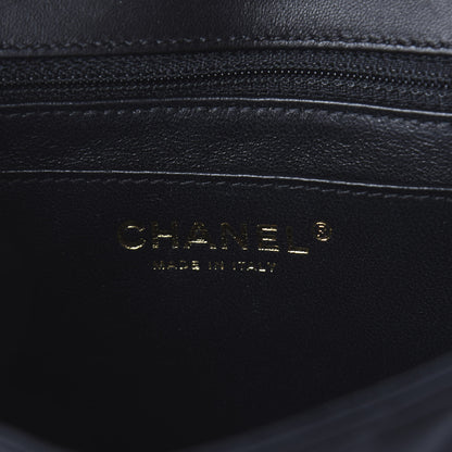 Chanel Lambskin Chevron Quilted Mini Rectangular Flap Black 5 of 7