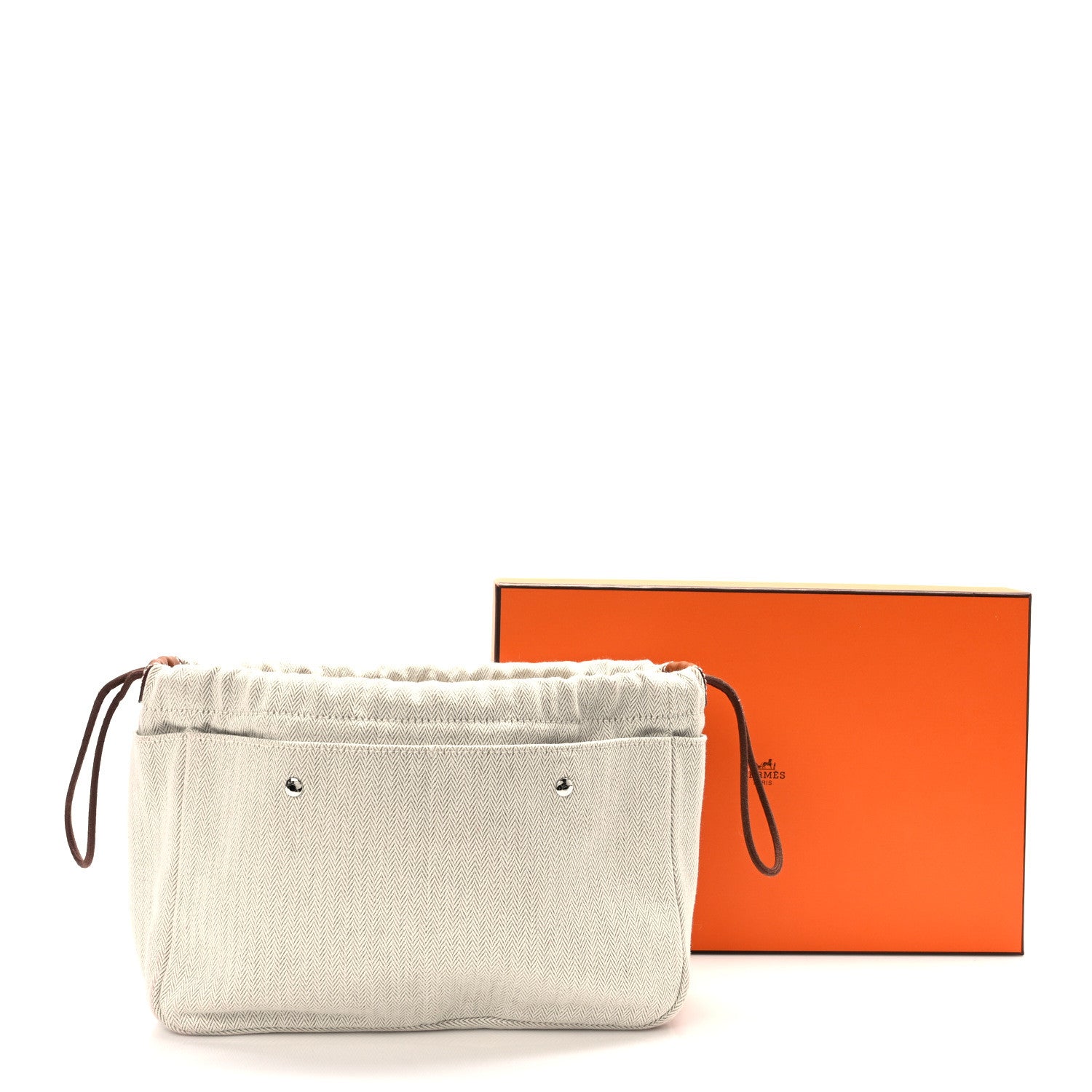 Hermes Canvas Barenia Fourbi 25 MM Bag Insert Natural Fauve 15 of 15