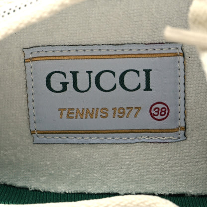 Gucci Mesh Web Womens 1977 Tennis Sneakers 38 Great White Mystic White 7 of 8