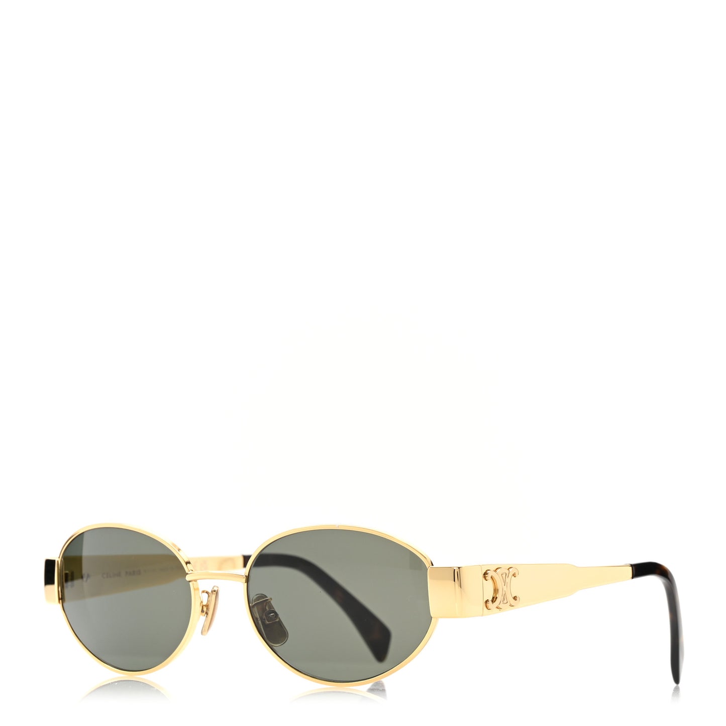 Metal Triomphe 01 Sunglasses CL40235U Gold Green