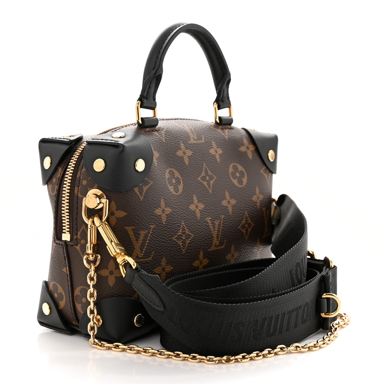 Louis Vuitton Monogram Petite Malle Souple Black 3 of 10