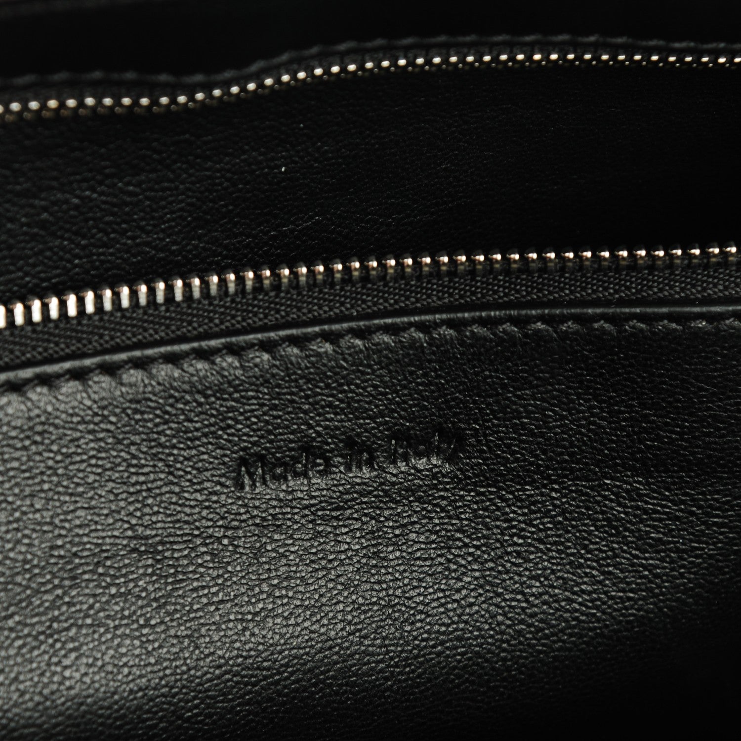 Celine Grained Calfskin Large Edge Shoulder Bag Black 6 of 9