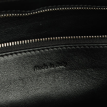 Celine Grained Calfskin Large Edge Shoulder Bag Black 6 of 9