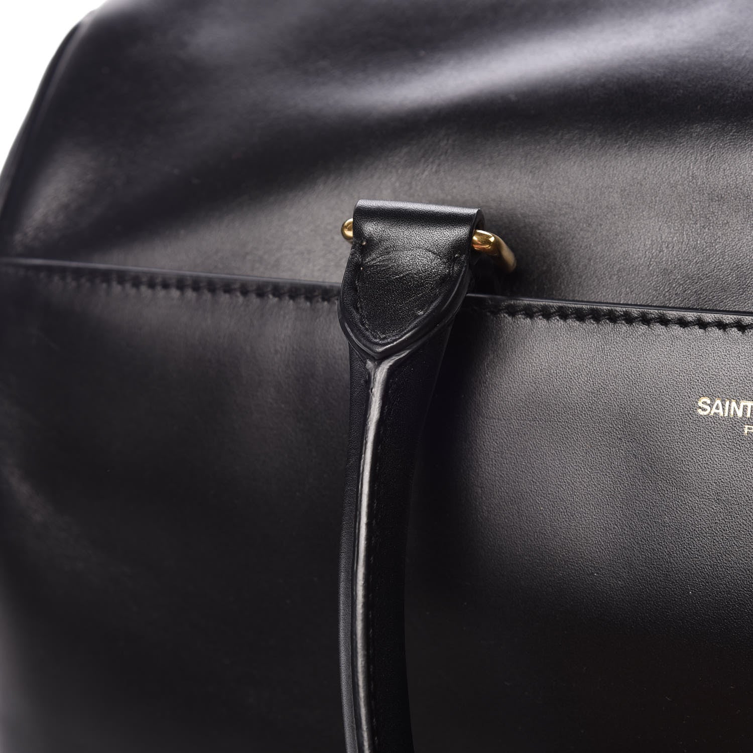 Saint Laurent Calfskin Classic Duffle 6 Black 13 of 19