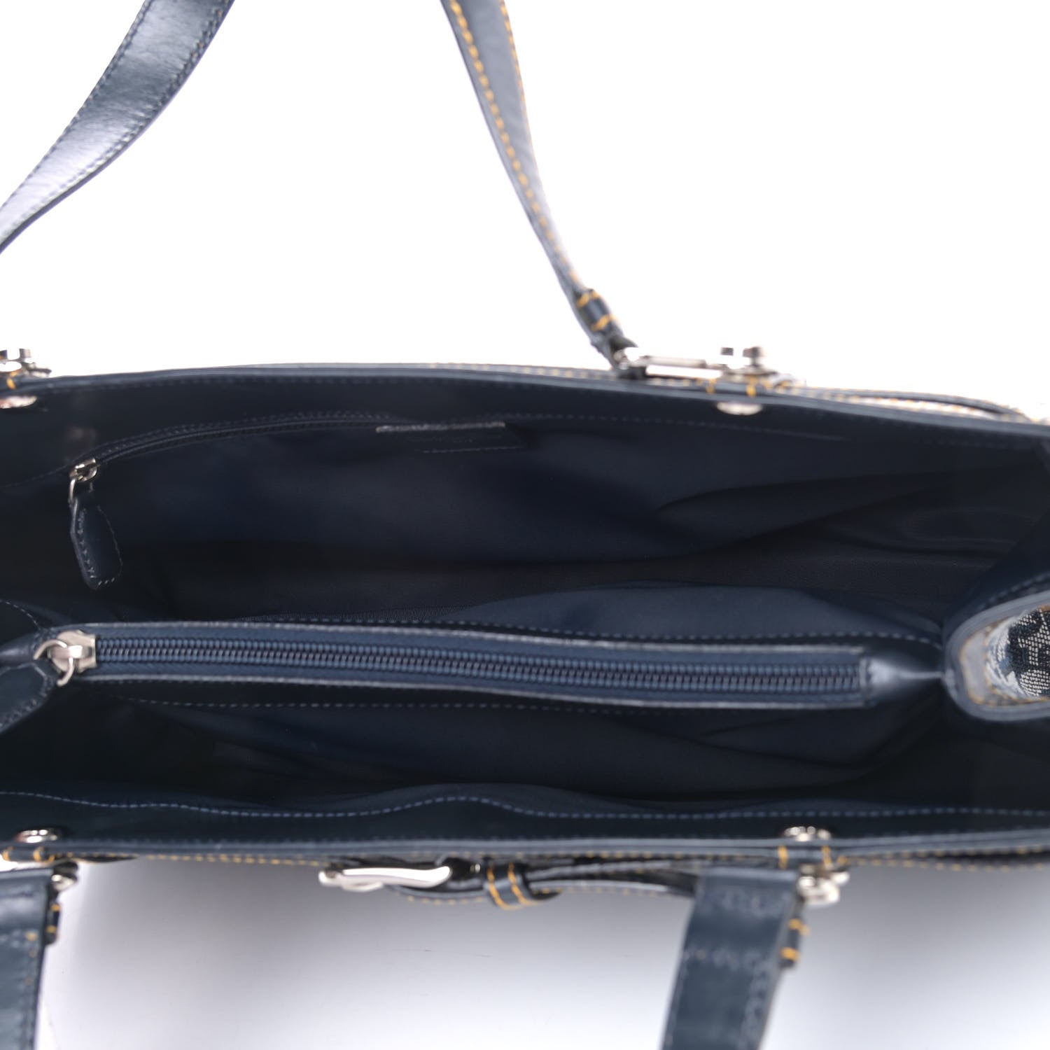 Christian Dior Monogram Shoulder Bag Blue 4 of 10