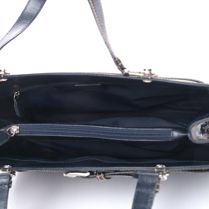 Christian Dior Monogram Shoulder Bag Blue 4 of 10