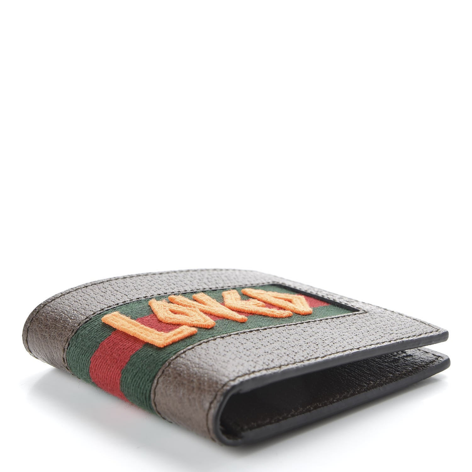 Gucci Calfskin Loved Web Wallet Brown 4 of 7