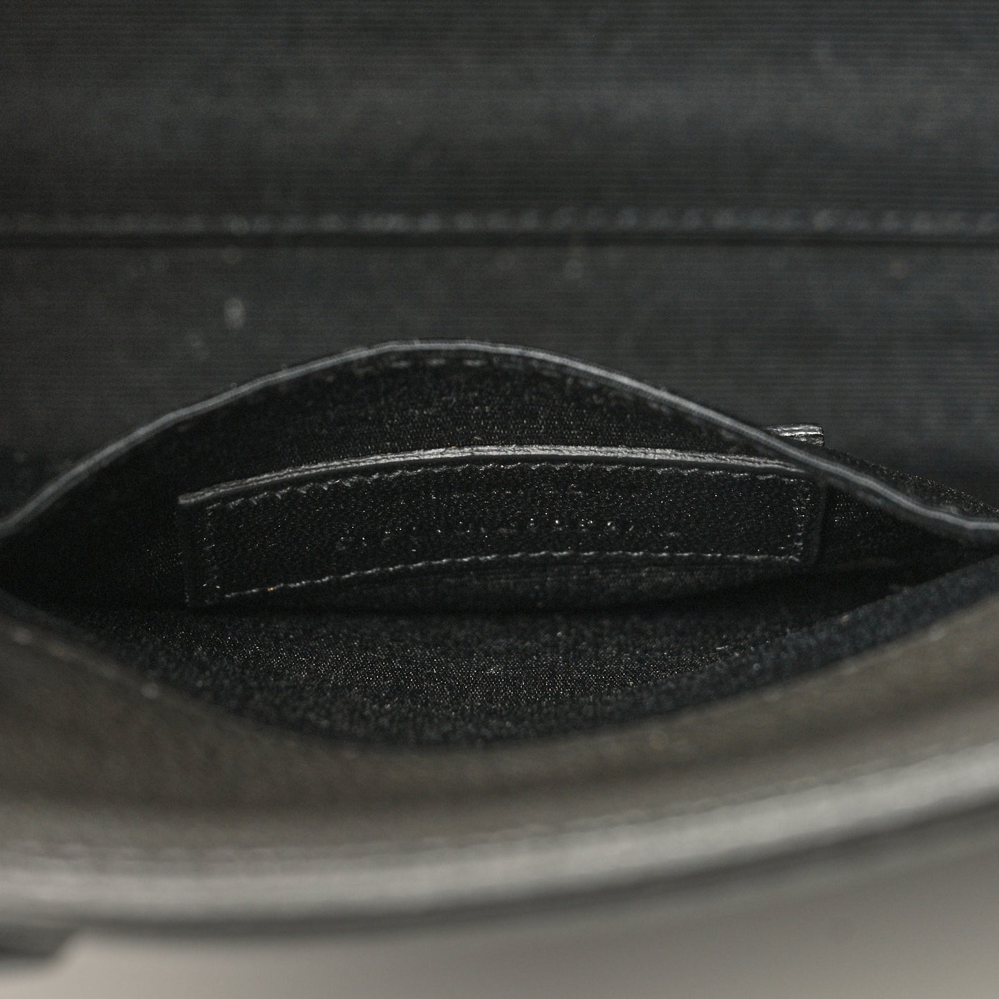 Grained Calfskin Baby Sac De Jour Coal