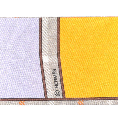 Hermes Silk Camails Twilly Scarf Acajou Mauve Bouton D'Or 4 of 4