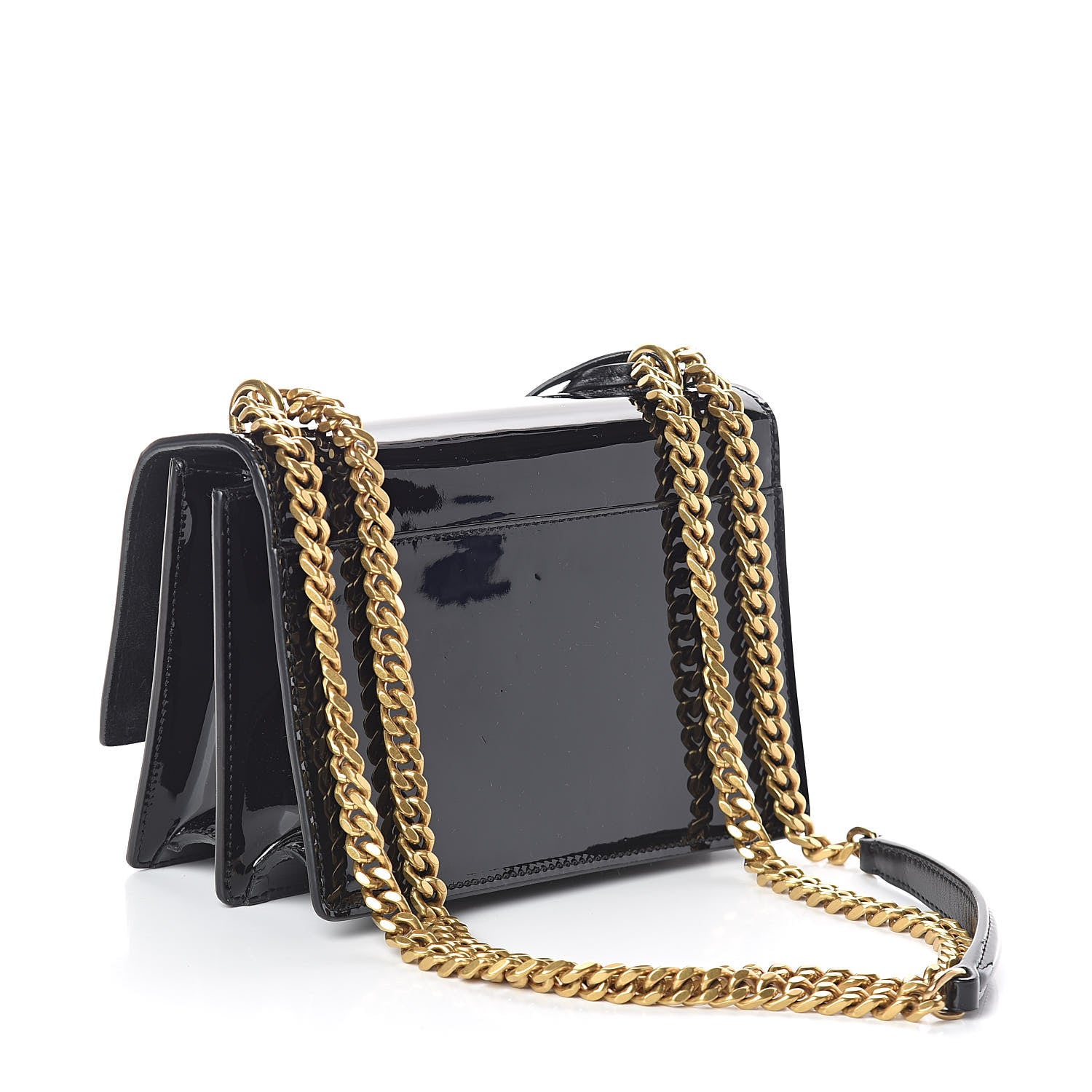 Saint Laurent Patent Small Monogram Sunset Black 3 of 9