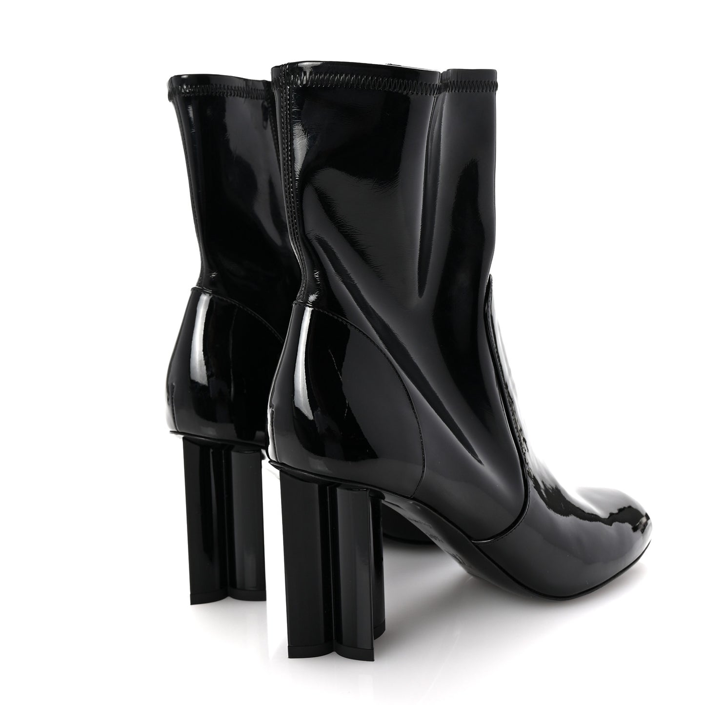 Patent Uniformes Silhouette Ankle Boots 39.5 Black