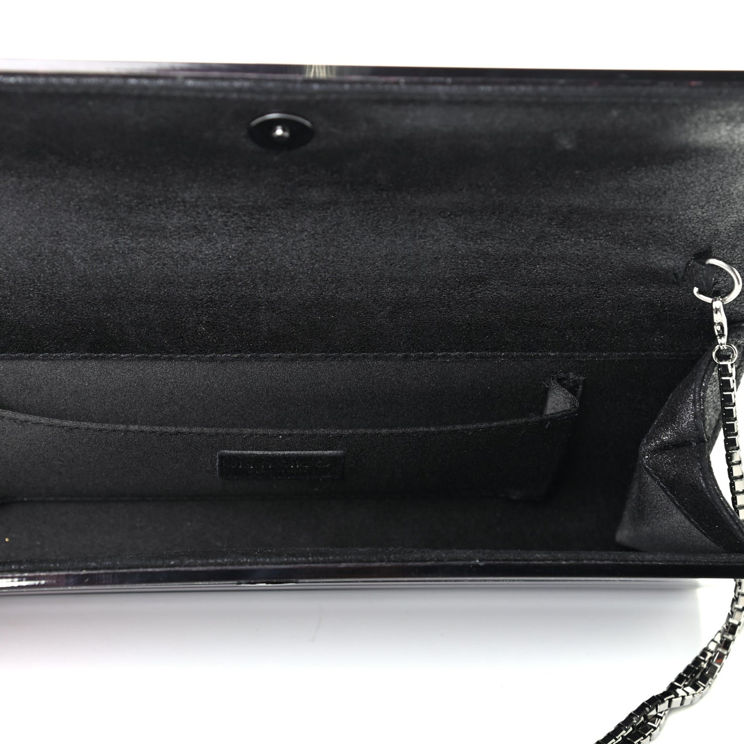 Acrylic Glitter Degrade Clutch Black Vino