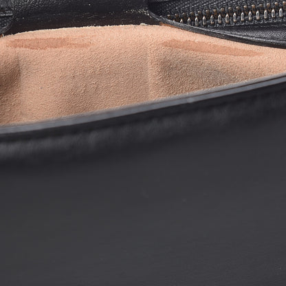 Gucci Calfskin Matelasse Medium GG Marmont Shoulder Bag Black 8 of 14