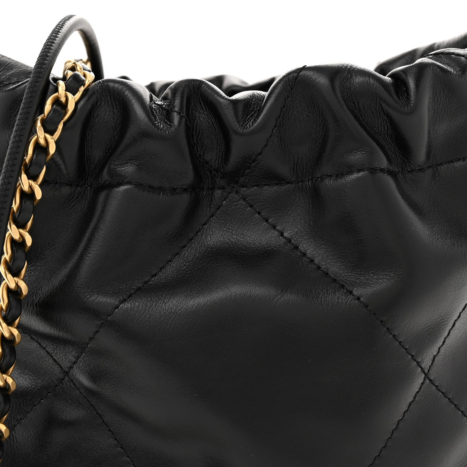 Chanel Shiny Calfskin Quilted Mini Chanel 22 Black 8 of 11