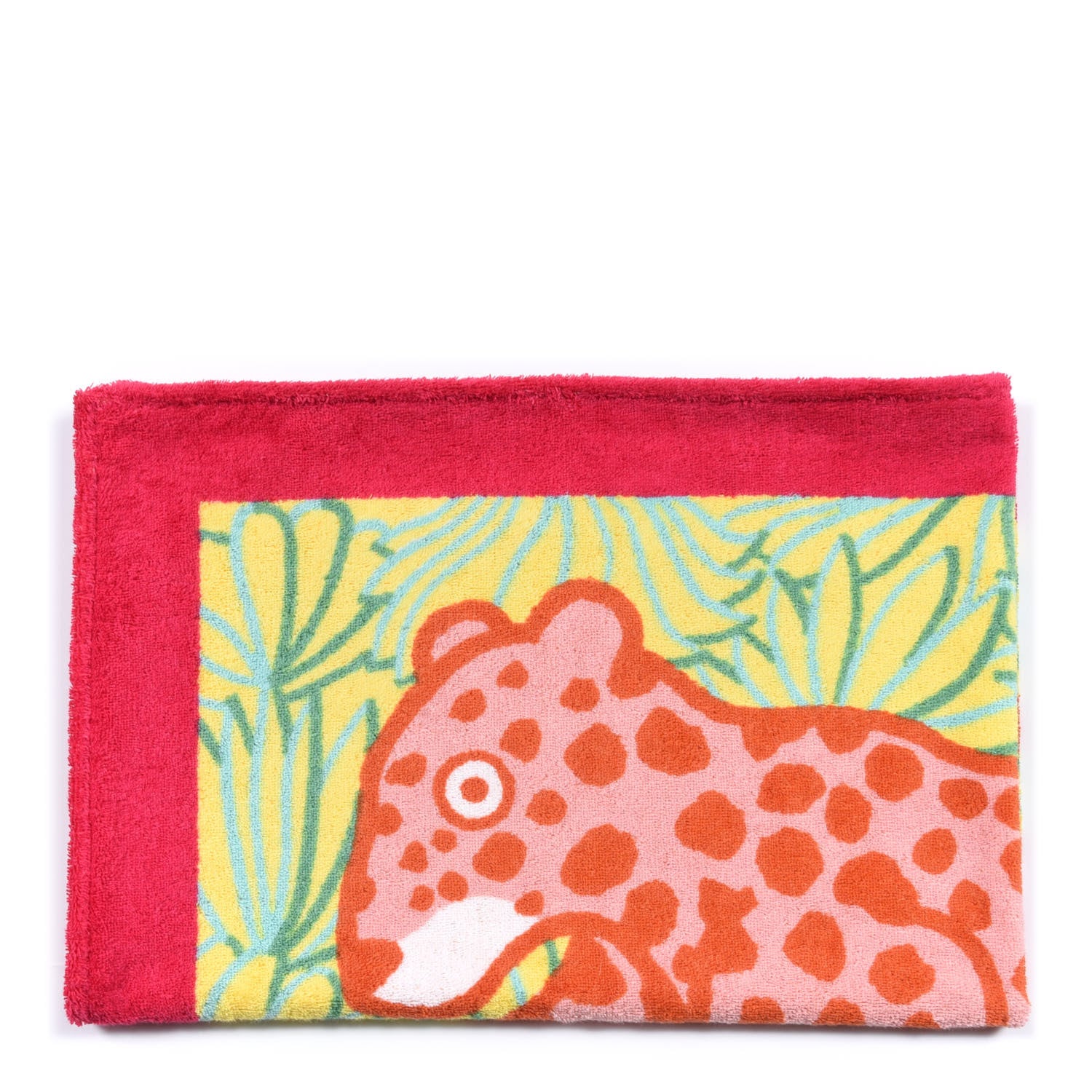 Hermes Cotton Terry Leopard Beach Towel 3 of 8