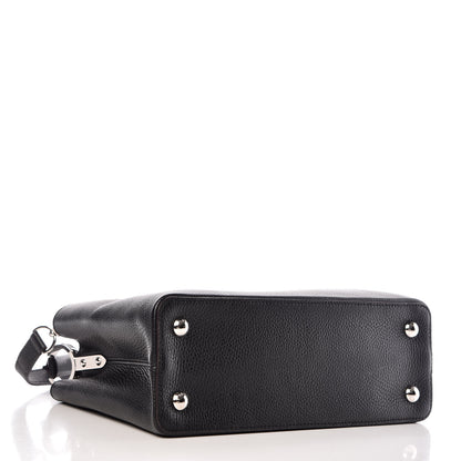 Louis Vuitton Taurillon Capucines PM Black 4 of 9