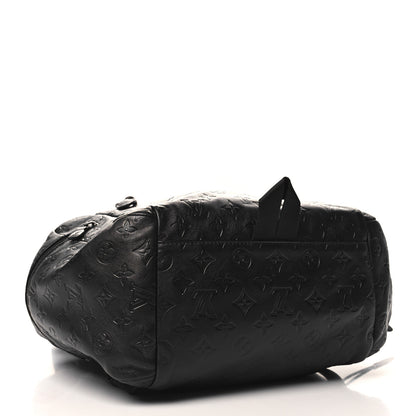 Louis Vuitton Calfskin Monogram Shadow Discovery Backpack Black 4 of 9