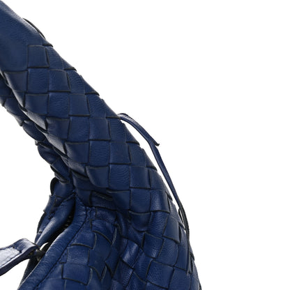 Bottega Veneta Nappa Intrecciato Fuzzy Medium Veneta Hobo Sapphire 11 of 11