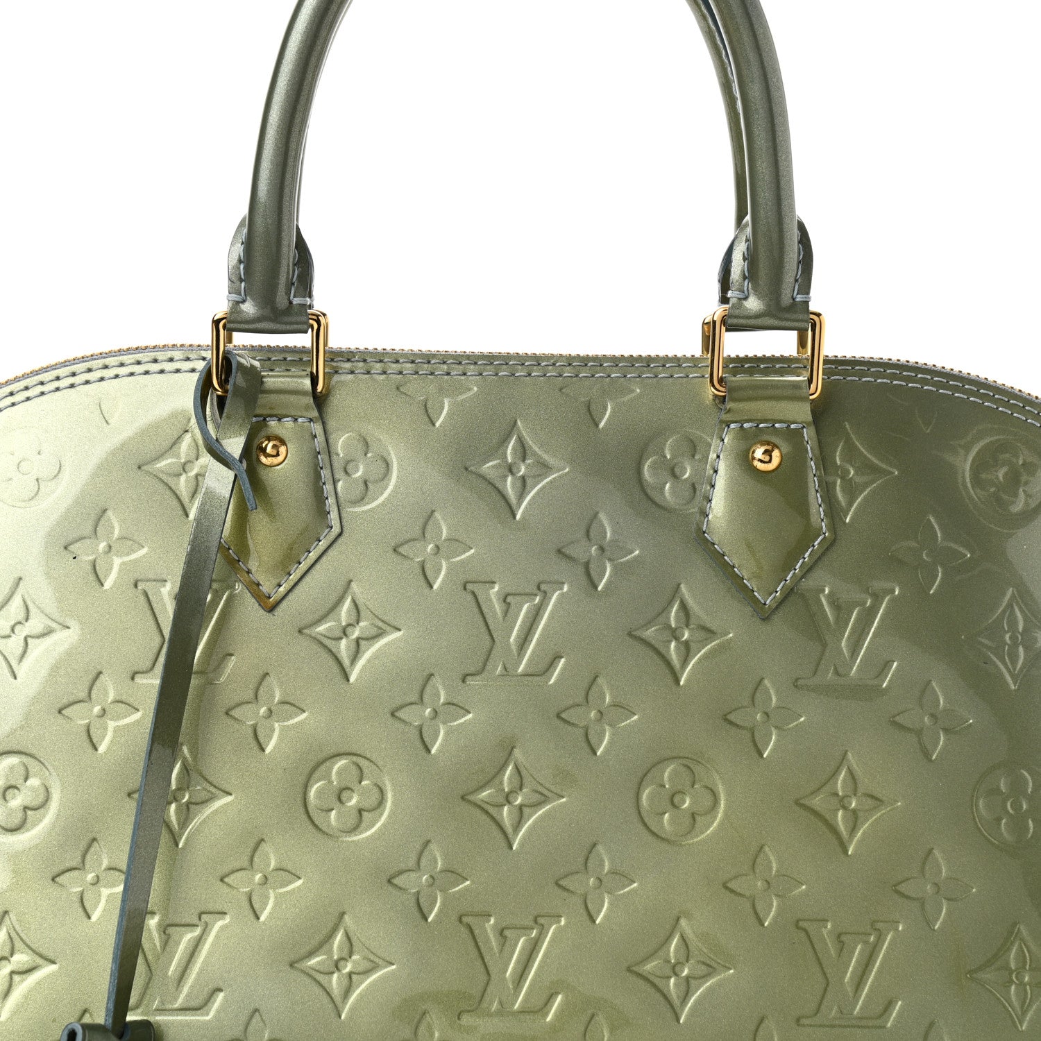Louis Vuitton Vernis Alma MM Givre 6 of 9