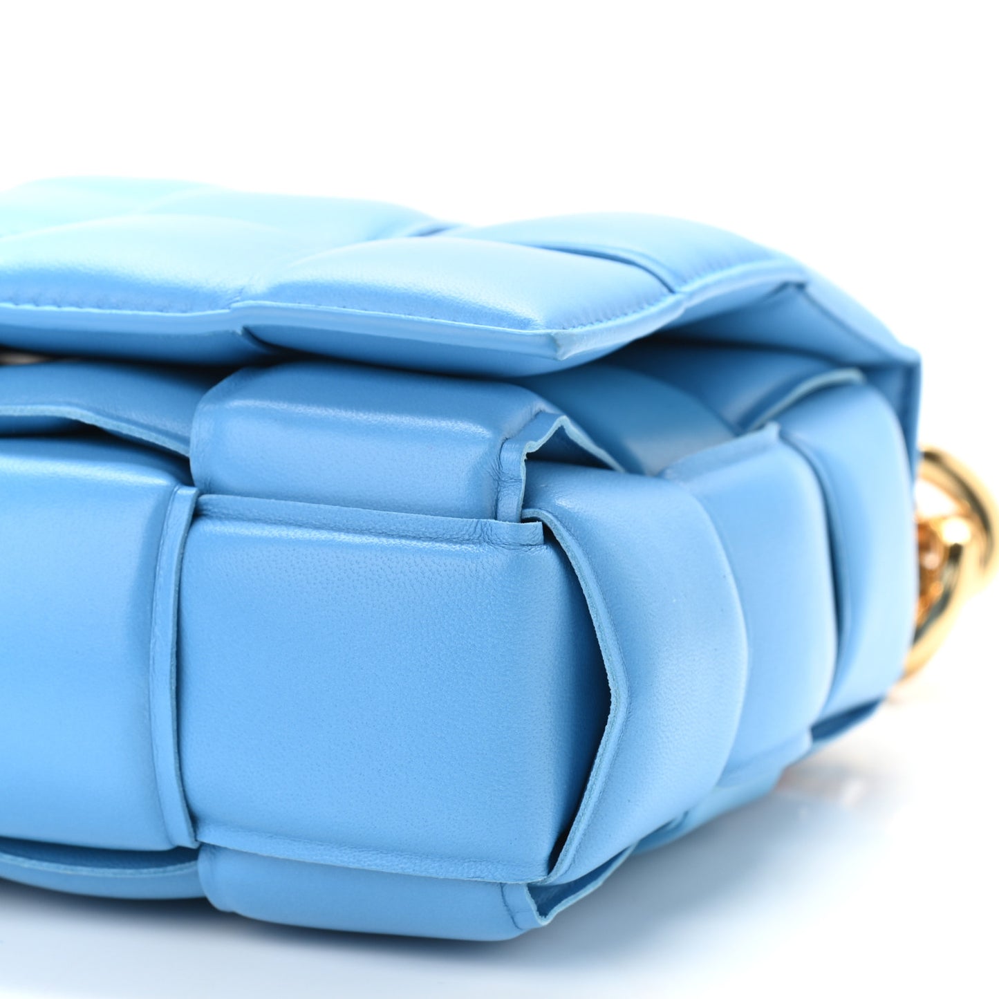 Lambskin Maxi Intreccio Padded Chain Cassette Crossbody Bag