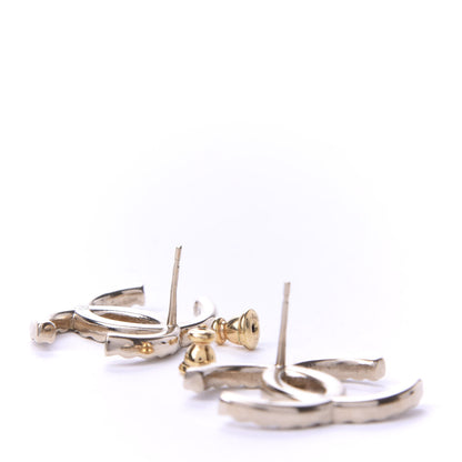 Chanel Baguette Crystal High Society CC Earrings Gold 3 of 5